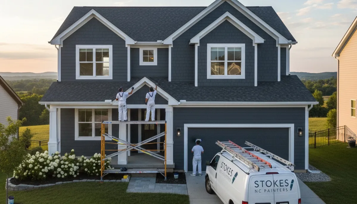 Professional house painting service in Greenville, NC by PaintingGreenvilleNC.com