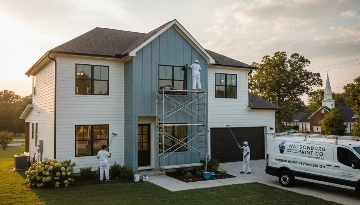 Professional house painting service in Greenville, NC for residential interior and exterior projects